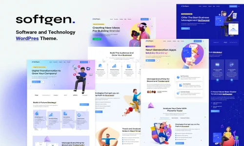 Softgen - Software & Technology WordPress Theme NB DIGITAL